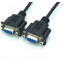 High speed HD15 Vga Female to Female Panel Mount Extension Cable